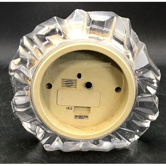 Seiko Quartz Lead Crystal Mantle Desk Clock Untested - Picture 3 of 6